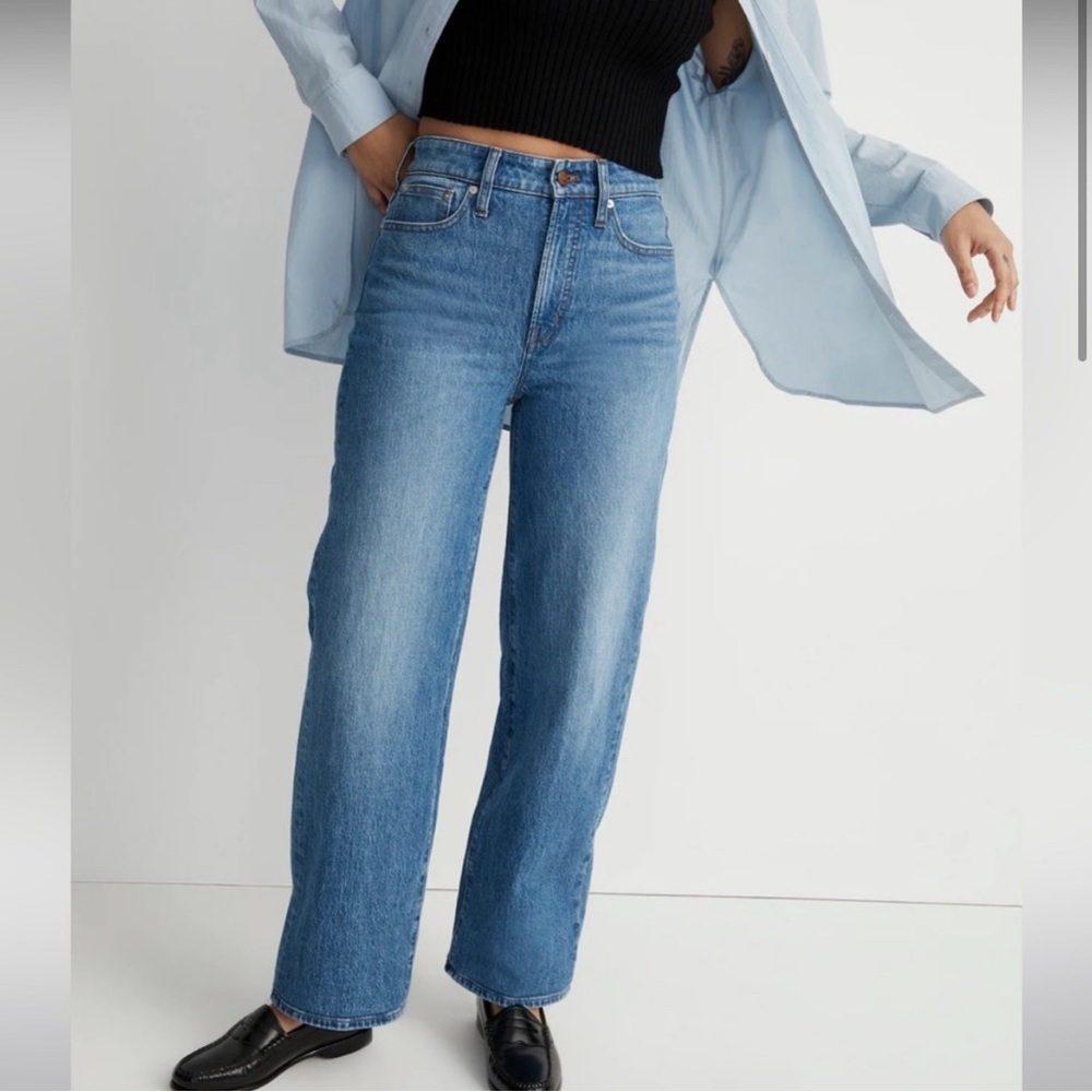 Madewell Curvy Perfect Vintage Wide Leg Crop Jean - EUC - Size 31